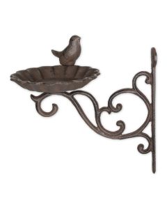 WALL MOUNTED SMALL CAST IRON BIRD FEEDER